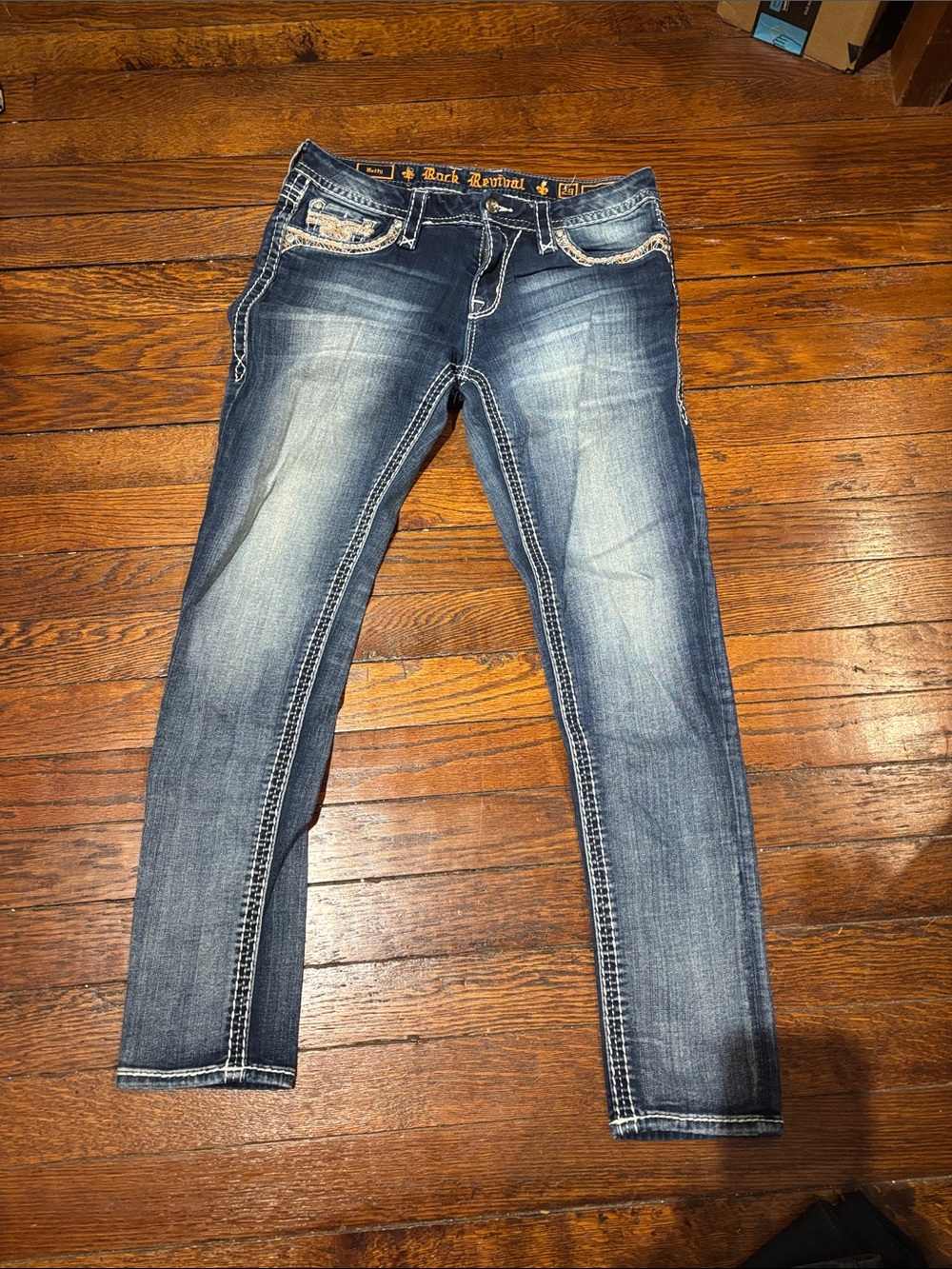 Rock Revival Women's Blue Washed Skinny Jeans